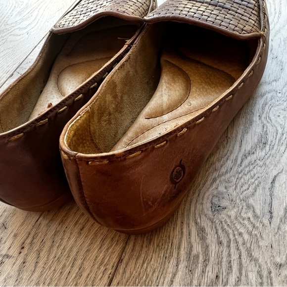 Born Leather Braid Flats Loafers Women’s Size 7.5 - Picture 4 of 5